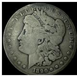 1890-CC Silver Morgan Dollar LIGHTLY  CIRCULATED