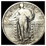 1927-S Silver Standing Liberty Quarter NEARLY UNCI