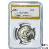 1952 Booker T Half Dollar PGA MS66