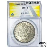 1904 Morgan Silver Dollar ANACS AU55
