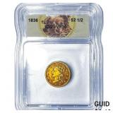 1836 $2.50 Gold Quarter Eagle ICG VF30