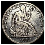 1849-O Silver Half Dollar NEARLY UNCIRCULATED