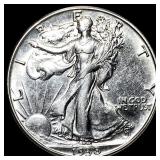 1938-D Silver Walking Liberty Half Dollar UNCIRCUL