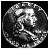 1961 Franklin Silver Half Dollar GEM PROOF
