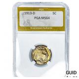 1913-D Buffalo Nickel PGA MS64