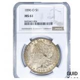 1896-O Morgan Silver Dollar NGC MS61