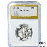 1930 Standing Liberty Quarter PGA MS65