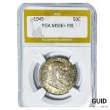 1949 Franklin Half Dollar PGA MS66+ FBL