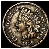 1859 Copper-Nickel Indian Head Cent LIGHTLY CIRCUL