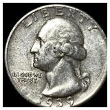 1939-S Silver Washington Quarter CHOICE AU