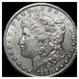 1881 Morgan Silver Dollar CLOSELY UNCIRCULATED