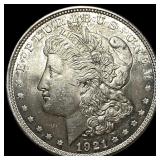 1921 Silver Morgan Dollar GEM BU