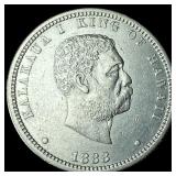 1883 Hawaii Silver 1/4 Dollar UNCIRCULATED
