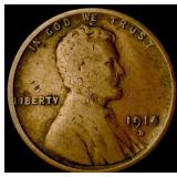 1914-D Lincoln Wheat Cent NEARLY UNCIRCULATED