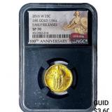 2016-W 25C 24K Gold Standing Liberty 1/4oz NGC SP7
