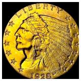 1928 Indian Head $2.5 Gold Quarter Eagle UNCIRCULA