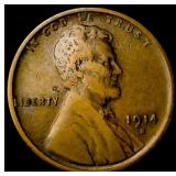 1914-S Lincoln Wheat Cent LIGHTLY CIRCULATED