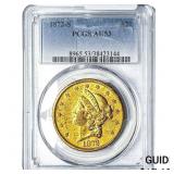 1872-S $20 Gold Double Eagle PCGS AU53