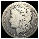 1892-CC Silver Morgan Dollar NEARLY UNCIRCULATED
