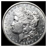 1887-S Silver Morgan Dollar CHOICE BU