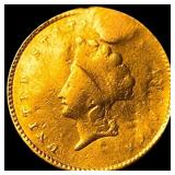1856 Indian Princess Head Gold $1 NICELY CIRCULATE