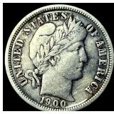 1900-O Silver Barber Dime NEARLY UNCIRCULATED