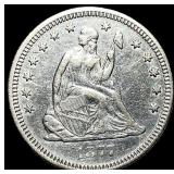 1877-S Silver Seated Liberty Quarter CLOSELY UNCIR
