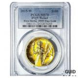 2015-W $100 Gold American Liberty 1oz PCGS MS70