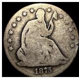 1875-CC Silver Half Dollar NICELY CIRCULATED