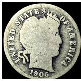 1905-O Silver Barber Dime NICELY CIRCULATED