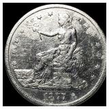 1877-S Silver Trade Dollar CLOSELY  UNCIRCULATED