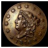 1816 Coronet Head Large Cent CLOSELY UNCIRCULATED