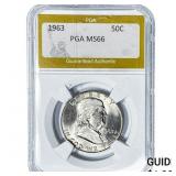 1963 Franklin Half Dollar PGA MS66