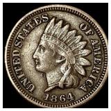 1864 Copper-Nickel Indian Head Cent CLOSELY UNCIRC