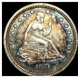1861 Seated Liberty Quarter UNCIRCULATED