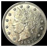 1883 Liberty Head Nickel (No Cents) GEM BU