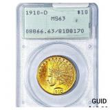 1910-D $10 Gold Eagle PCGS MS63