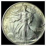1943-D Silver Half Dollar GEM BU