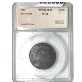 1787 New Jersey 1C Maris 55.M 2nd U over S VF35