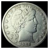 1908-O Silver Barber Half Dollar NEARLY  UNCIRCUL