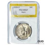 1920-D Pilgrim Half Dollar PGA MS67