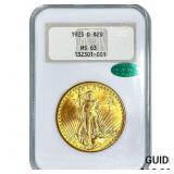 1923-D $20 Gold Double Eagle NGC MS63