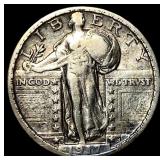 1917-D Silver Standing Liberty Quarter NEARLY UNCI