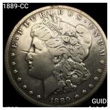 1889-CC Morgan Silver Dollar ABOUT UNCIRCULATED