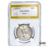 1920-D Pilgrim Half Dollar PGA MS66