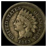 1863 Indian Head Cent NEARLY UNCIRCULATED