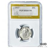 1917 Standing Liberty Quarter PGA MS64 FH