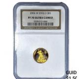 2006-W Gold $5 American Eagle 1/10oz NGC PF70 Ultr