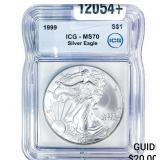 1999 Silver Eagle ICG MS70