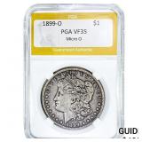 1899-O Morgan Silver Dollar PGA VF35 Micro O